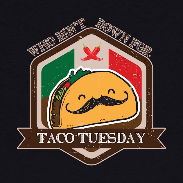 Nerdy Tee - Taco Tuesday by KennefRiggles